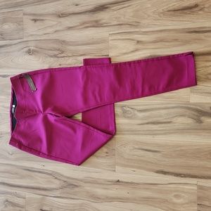 Crosby Pull On Skinny Ankle Pant sz 2 Deep Raspberry Pink NWT